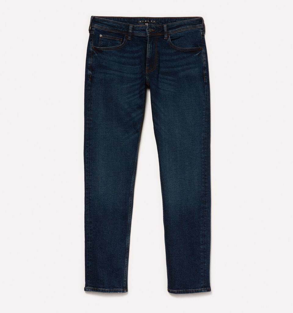 Blue Style 74 slim fit jeans - men's slim fit jeans - Dark Blue | Sisley image number 5
